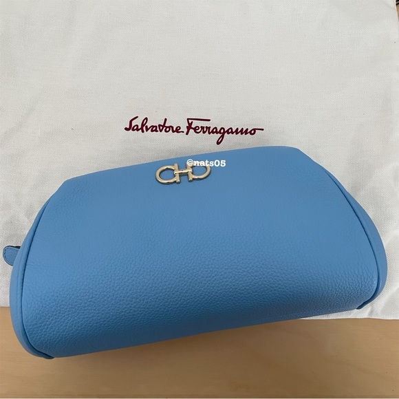 ☀️NWT☀️Salvatore Ferragamo Gnacini Clutch Bag - Picture 4 of 10